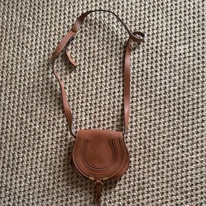 Chloe Brown Leather Crossbody Bag